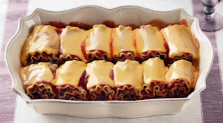 receta de rollitos de lasaña