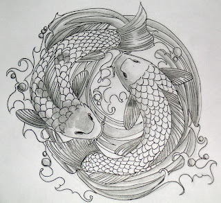 Koi fish tattoo design for men