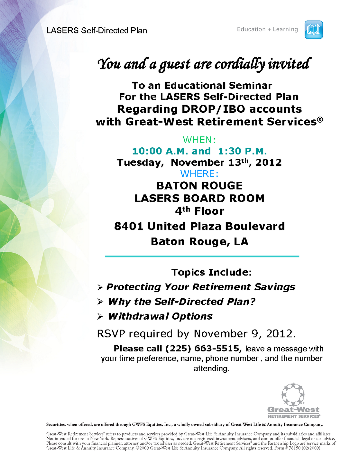 How to write a seminar invitation picture