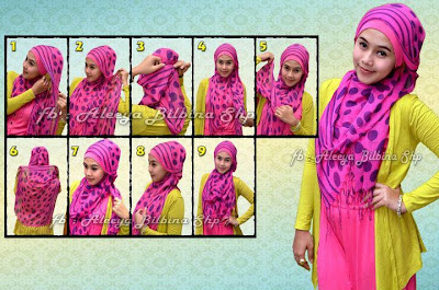Cara Memakai Jilbab Pashmina Polka Pink Style Tutorial Cara Memakai Jilbab Pashmina Polka Pink Style Tutorial