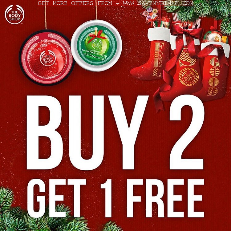 The Body Shop Kuwait Buy 2 Get 1 Free till 24th Dec, 2015