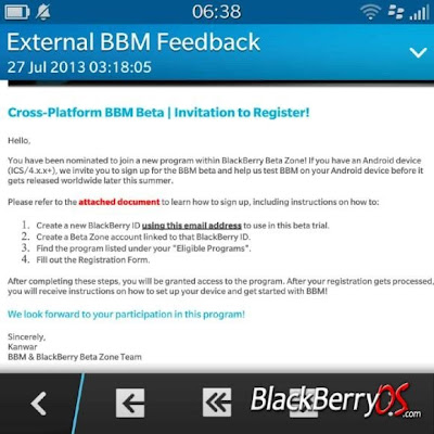 BlackBerry Messenger Beta For iOS & Android Invites Rolling Out