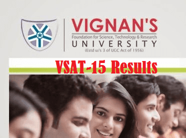 VSAT 2015 Rank Card-Results Vigan University