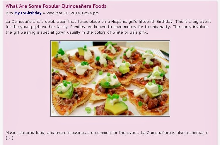 DJ Explosion of San Diego: Blog: What Are Some Popular Quinceañera Foods
