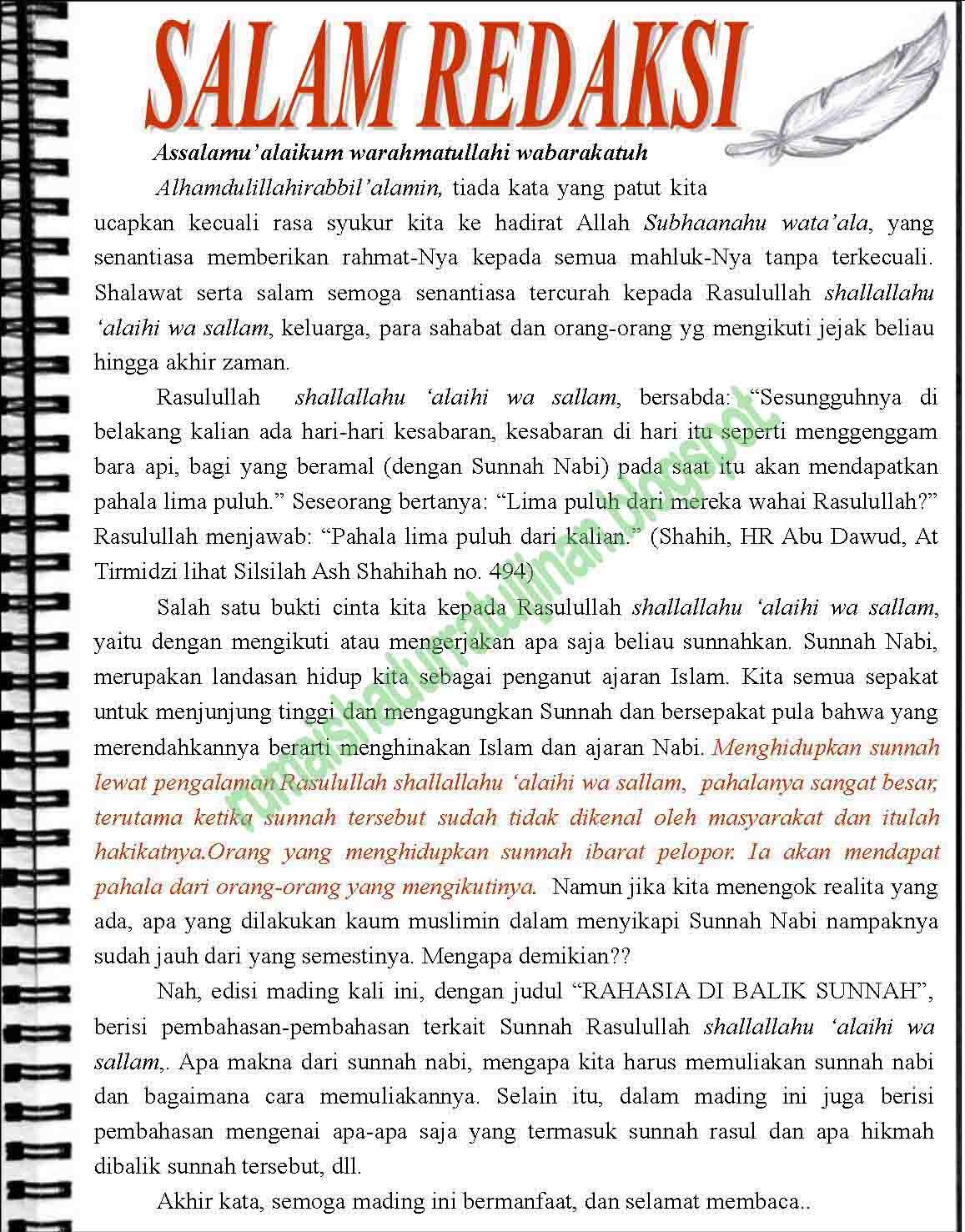 RUMAISHA DURRATUL JINAN MATERI DAN CONTOH DESAIN MADING RUMAISHA DURRATUL JINAN MATERI DAN CONTOH DESAIN MADING