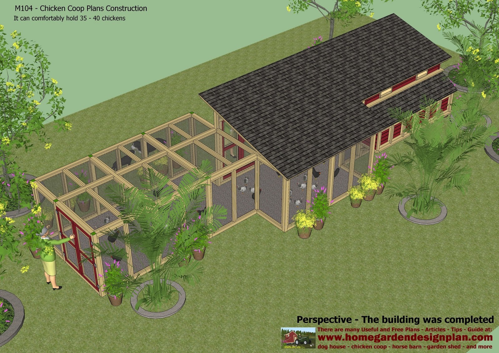 M104 - Chicken Coop Plans Construction - Chicken Coop Design - How To
