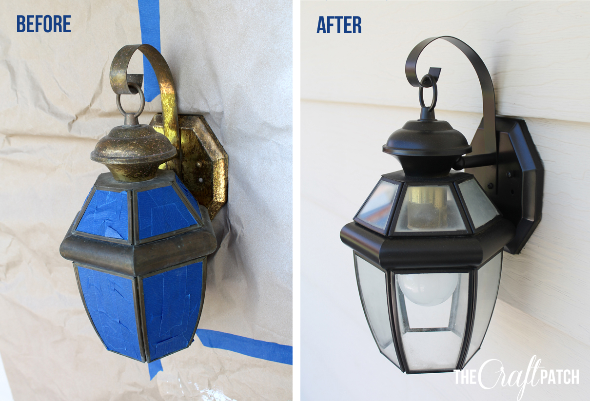 Easy Exterior Light Update Thecraftpatchblog Com