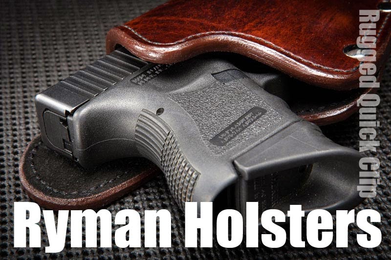 Ryman Holsters' Photo Blog Suede Lined Leather OWB Holster with Wide