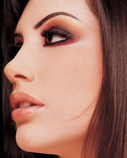 Arab style makeup girls eyes bridal cheeks lips picture