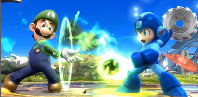 Luigi irá gritar que nem uma menininha no SSB4. Luigi+N-Blast2