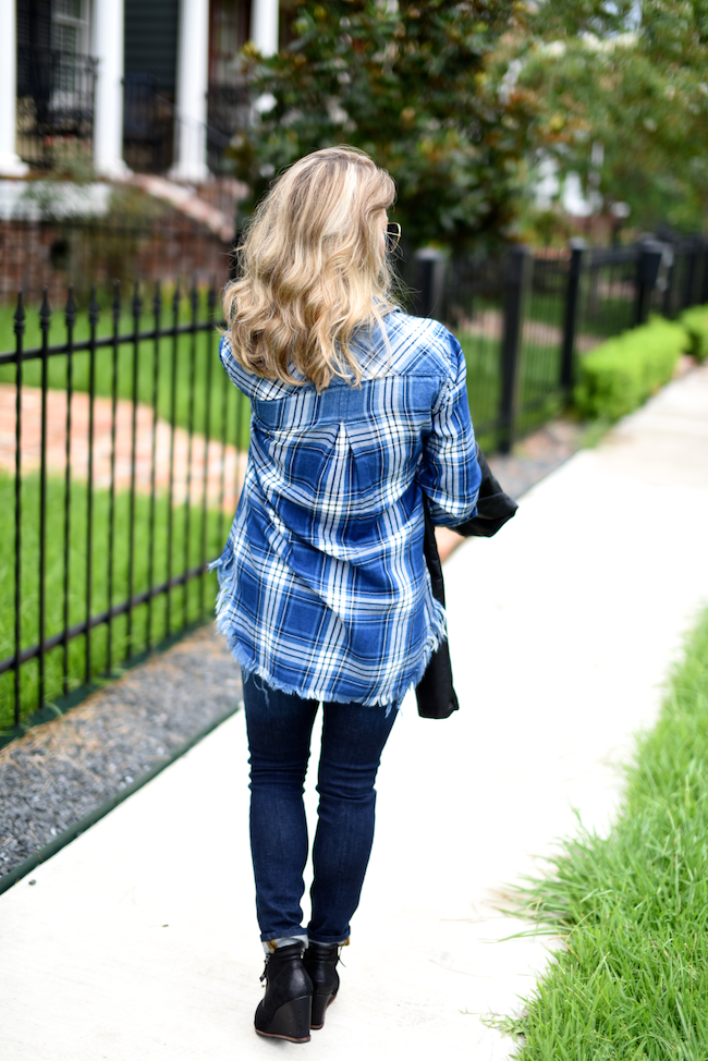 5 Ways to Wear Your Plaid Button Down Shirt • Honey We're Home