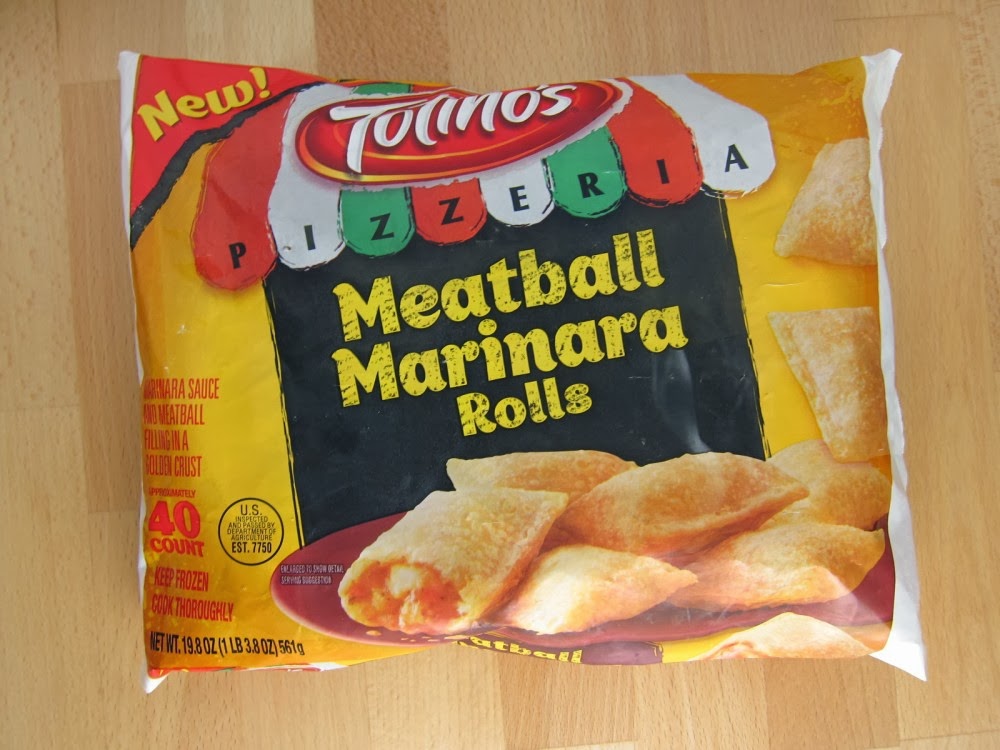 Frozen Friday Totino's Meatball Marinara Rolls Brand Eating