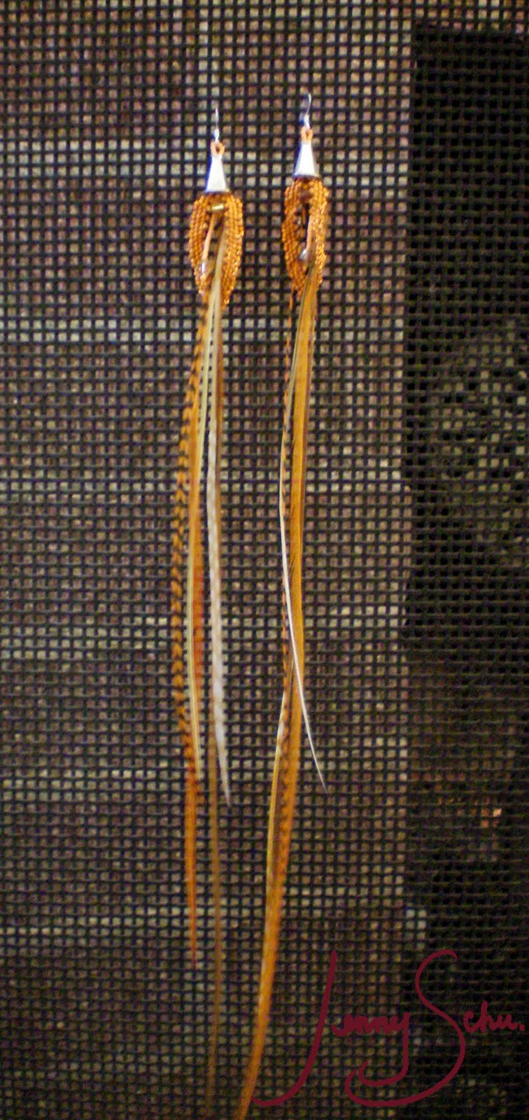 Grizzly Feather Earrings