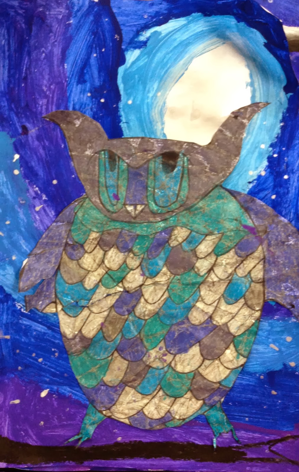 Art. Eat. Tie Dye. Repeat. 3rd Grade Owl Batik
