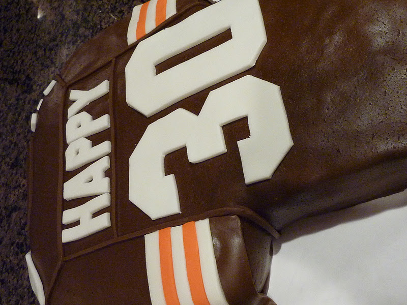 Sarah Bakes Cleveland Browns Jersey Cake