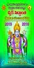 Dhruk Siddhantha Panchangam 2015-16