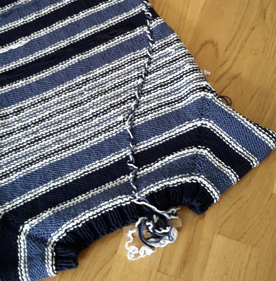 Knitting and so on Tips to Knit A Striped TopDown Sweater without A