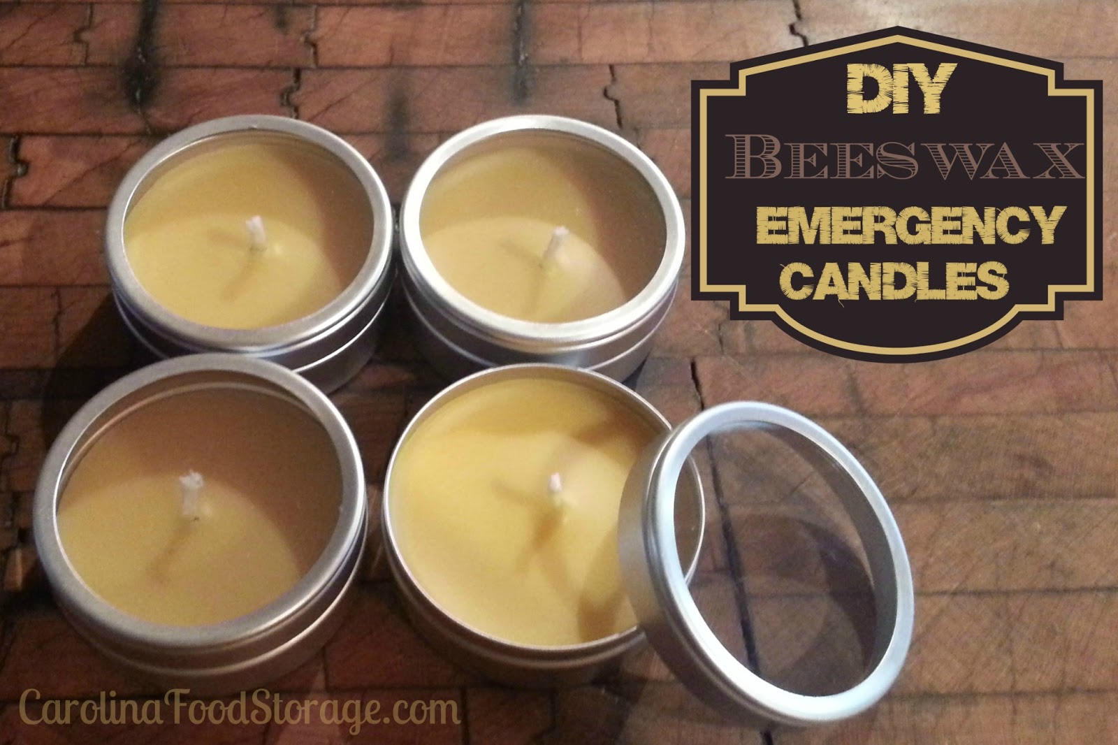 DIY Emergency Beeswax Candles Carolina Food Storage