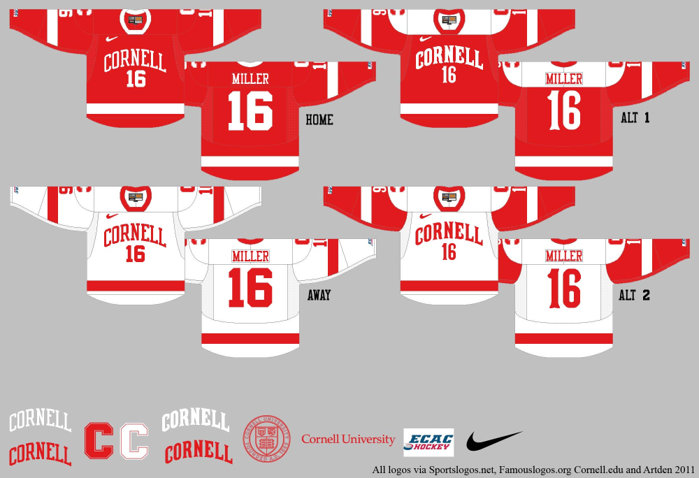 cornell hockey jersey