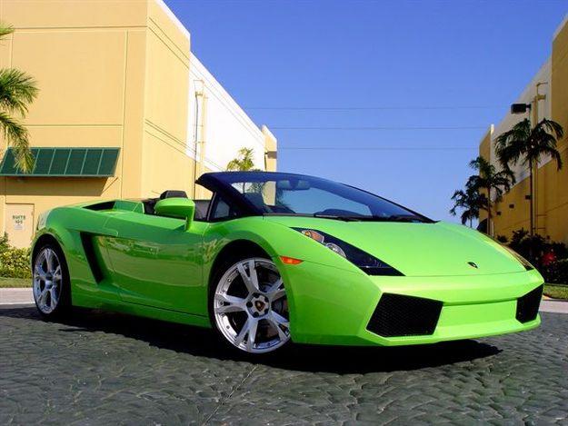 Lime Green Ferrari