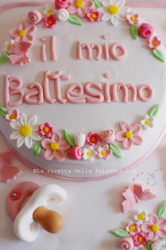 Torta Battesimo In Rosa Con Farfalle Fiori E Pois La Ricetta Della Felicita