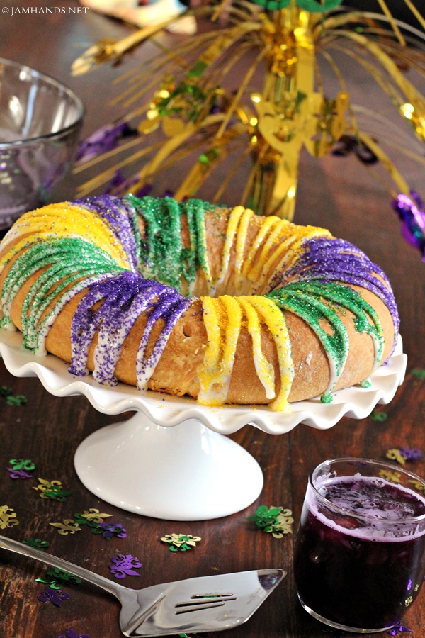 Jam Hands Mardi Gras Party + King Arthur Flour King Cake Mix
