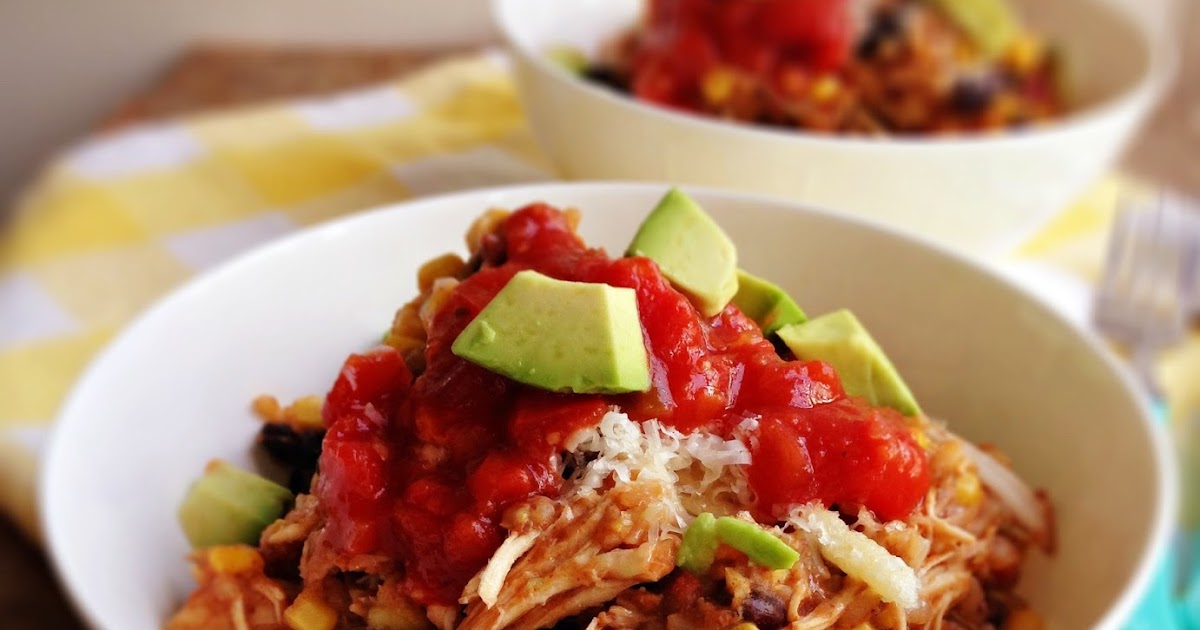 sweetsugarbean Turkey and Black Bean Slow Cooker Burrito Bowls