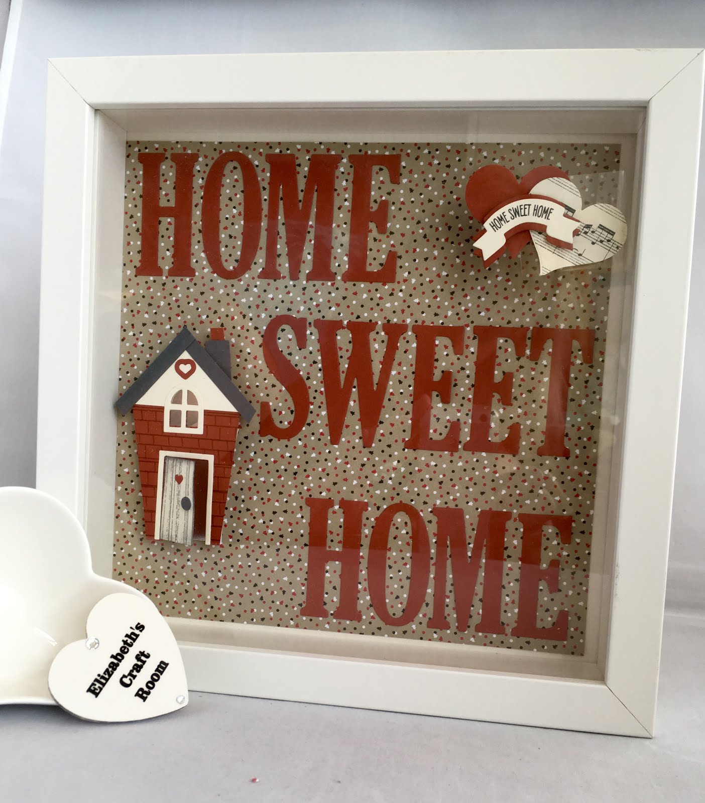 elizabeth's craft room Home Decor Frame with Home Sweet Home Bundle