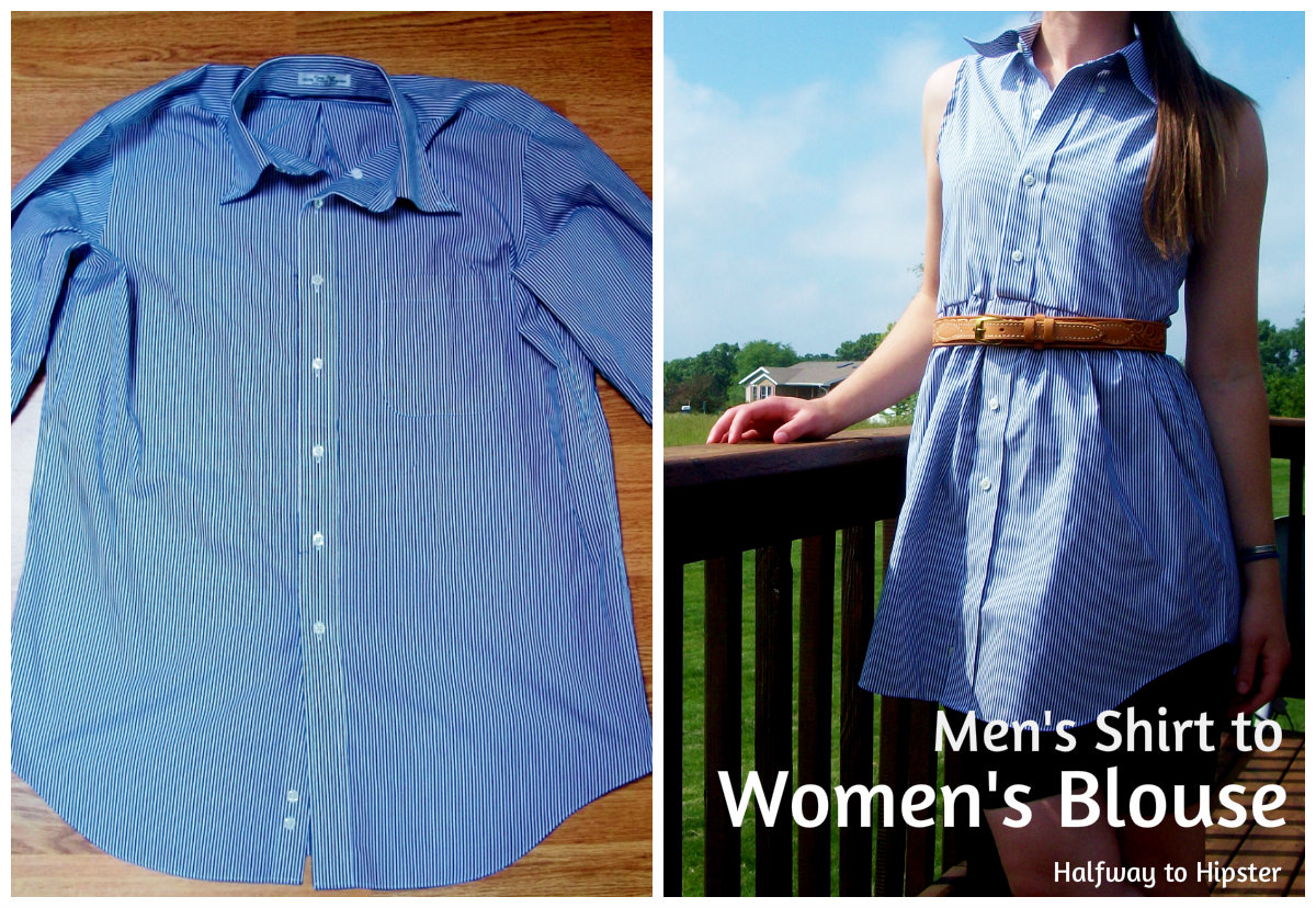 Halfway To Hipster Men's Shirt to Women's Blouse