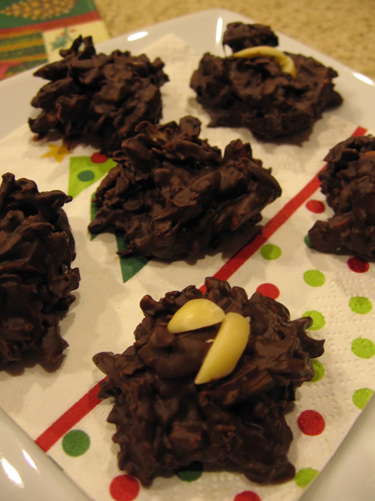 cookin' up north Chocolate Almond Drops....12 weeks of Christmas