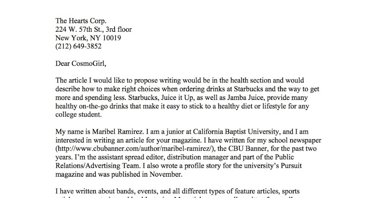 Letter of assignment sample journalist picture