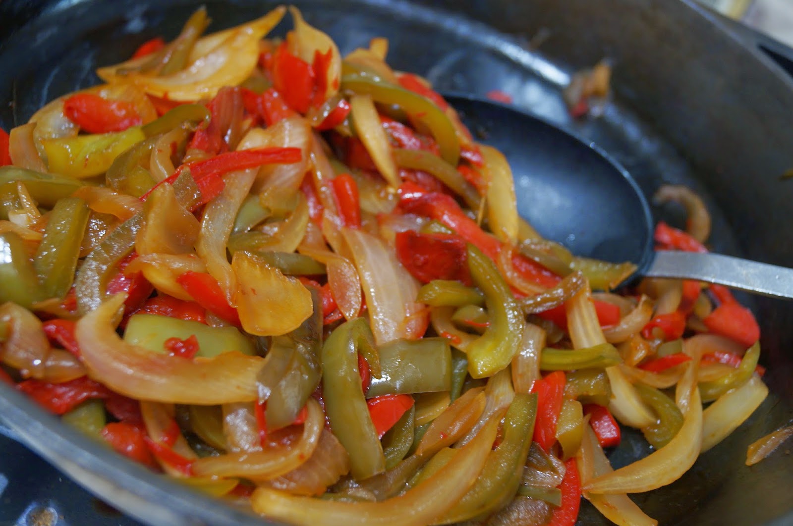 In the Kitchen with Jenny Caramelizing Onions and Peppers (without a