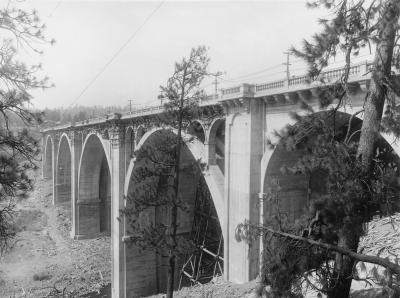 Vintage Spokane Latah Creek Bridge