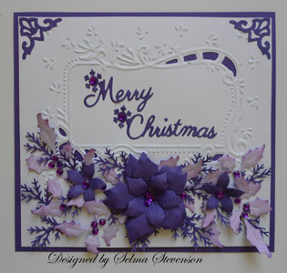 Golden christmas decoration, snow, tree, reindeer and gift stock image Selma's Stamping Corner and Floral Designs: Merry Christmas