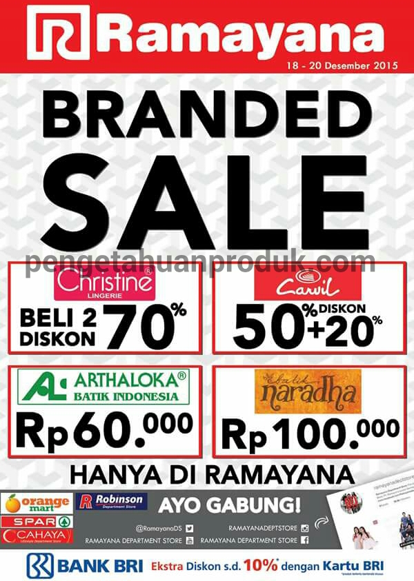 Promo Ramayana Departmen Store Desember 2015 Promo Ramayana Departmen Store Desember 2015