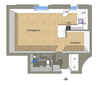 Comodoos Interiores -Tu blog de Decoracion-: Un mini apartamento....