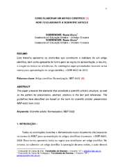 Resumo em artigo cientifico