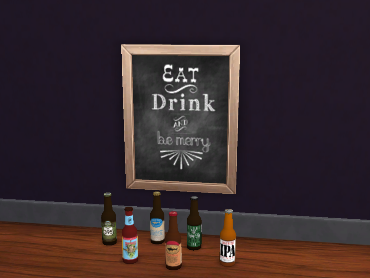My Sims 4 Blog Beer & Wine Bottles, Paintings and More Recolors by