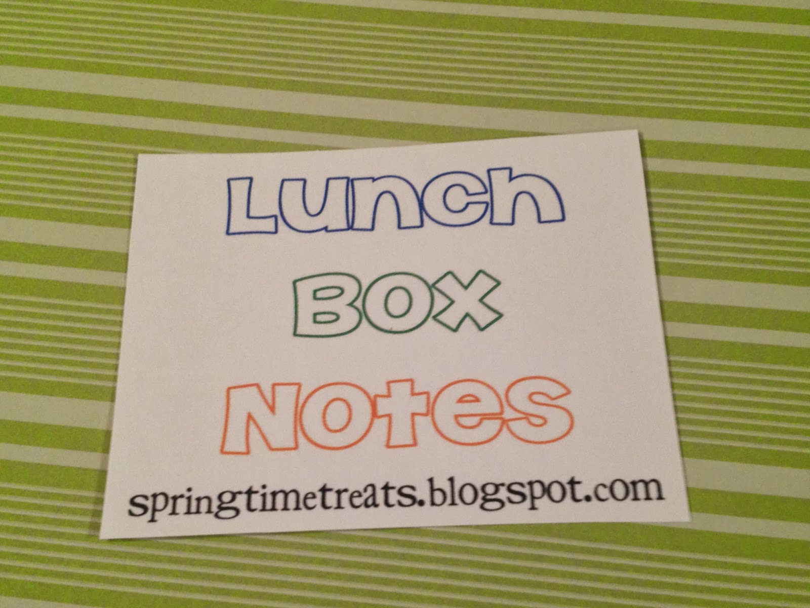 Short note on lunch box image