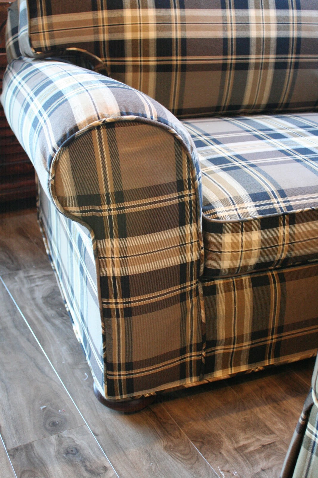 Custom Slipcovers by Shelley Giveaway and Plaid Chair