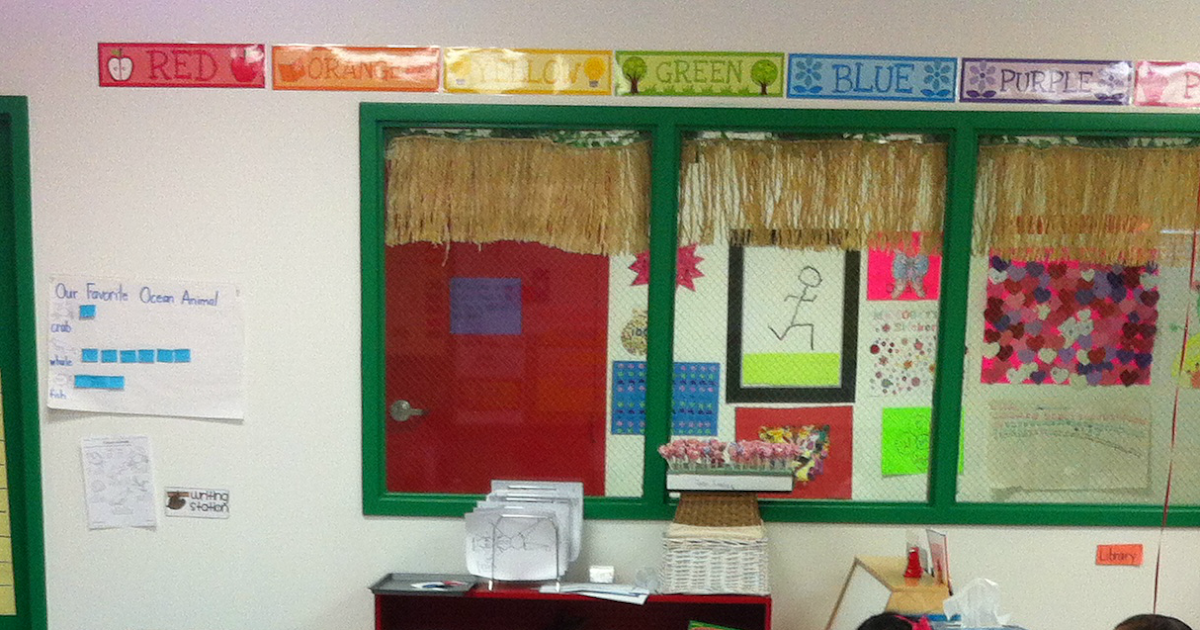 Miss A's Kindergarten A Room with No Bulletin Boards