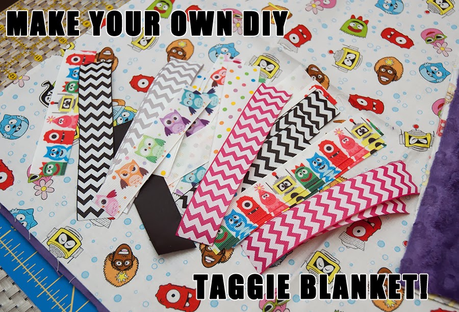 Scrapbook Mojo DIY Taggie Blanket