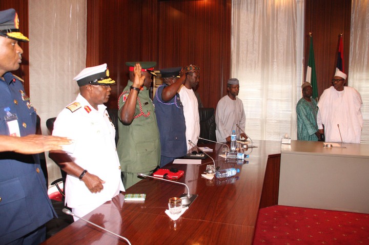 Meet The New Service Chiefs President Buhari Appointed