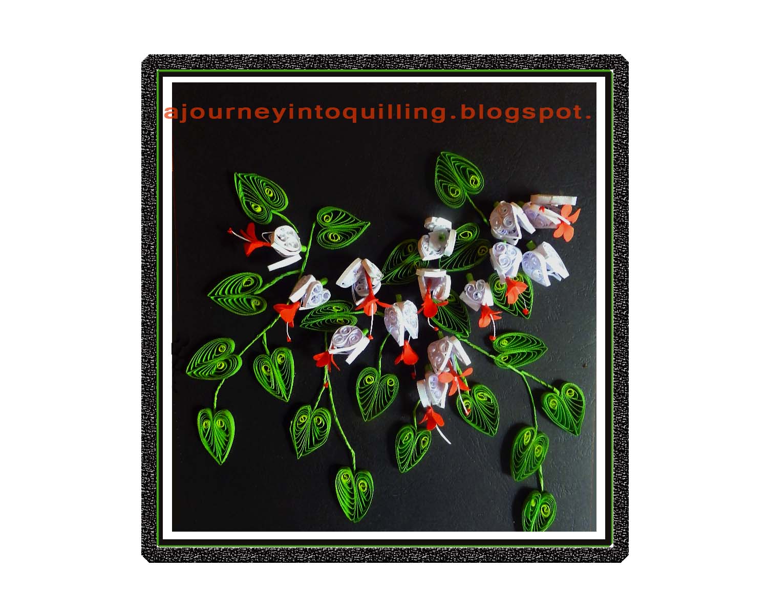 A Journey into Quilling & Paper Crafting QuilledFlowerFrame