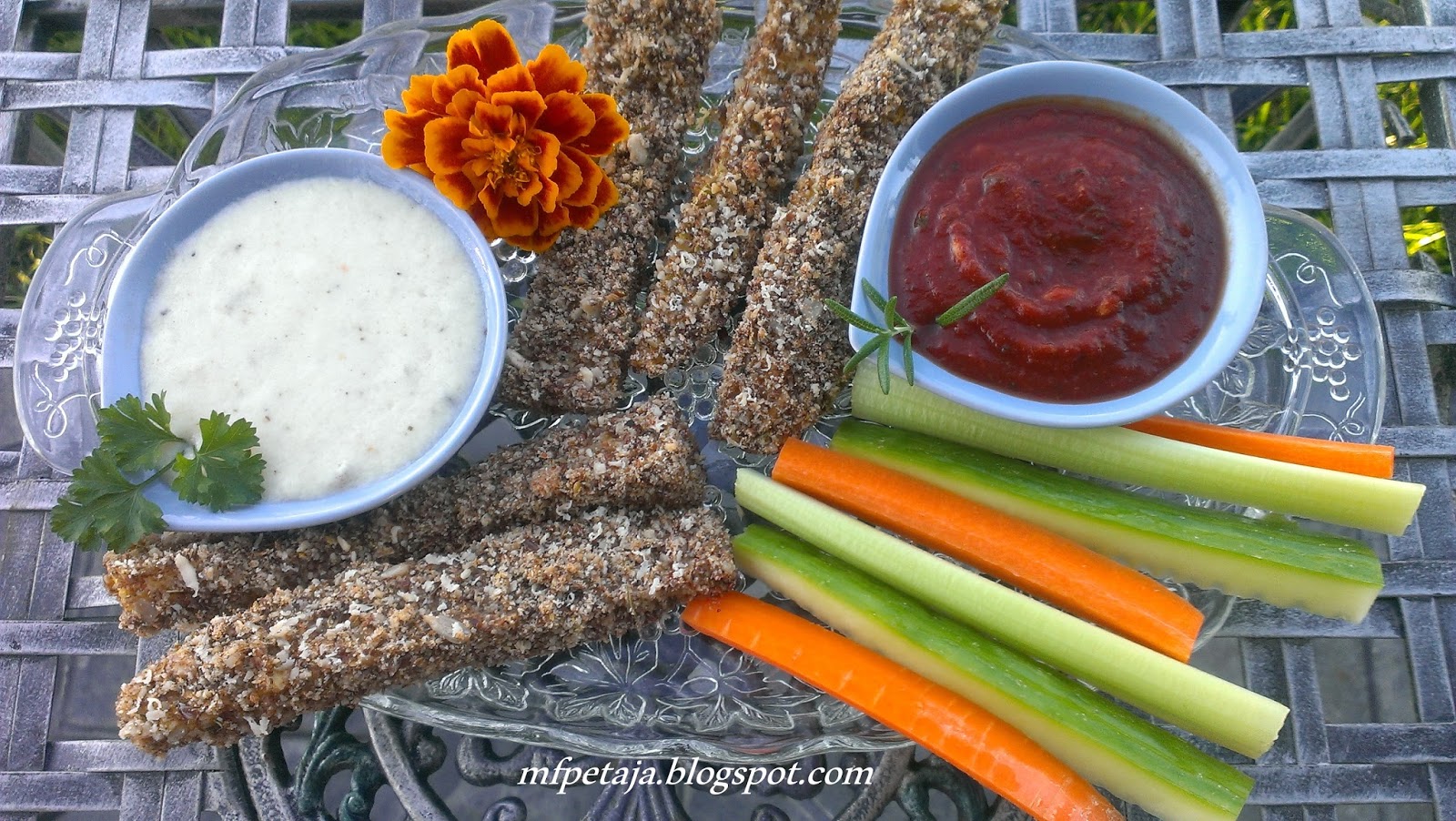 Reclaim your Health through Healing Cuisine Eggplant n Zucchini Dippers