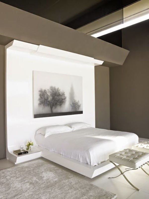 minimalist bedroom designs with dark walls