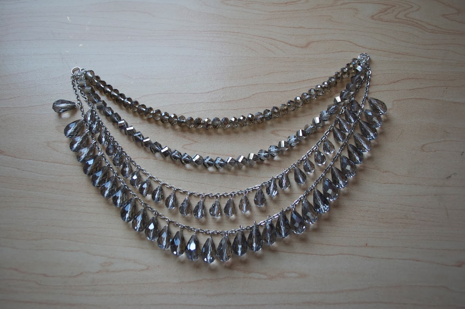 DIY Silver Sparkle Necklace My Girlish Whims