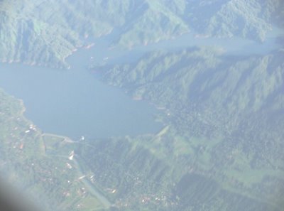 Sempor Reservoir picture taken from a plane