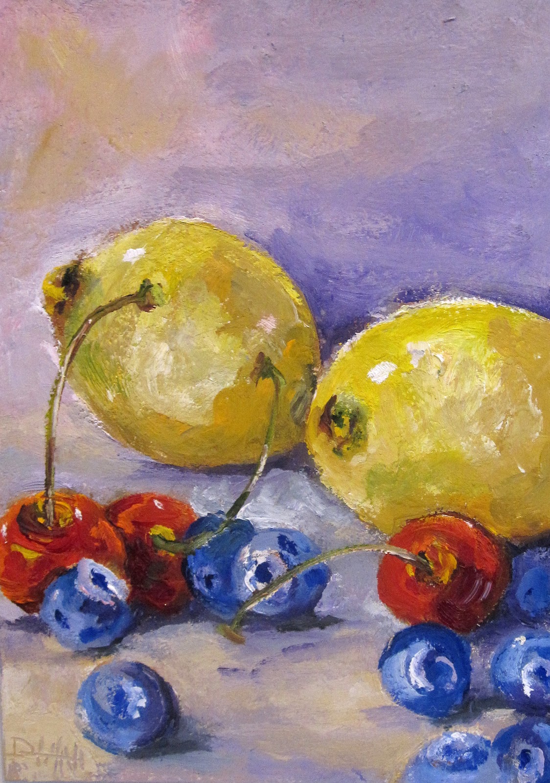 Painting of the Day, Daily Paintings by Delilah Primary Colors No.2