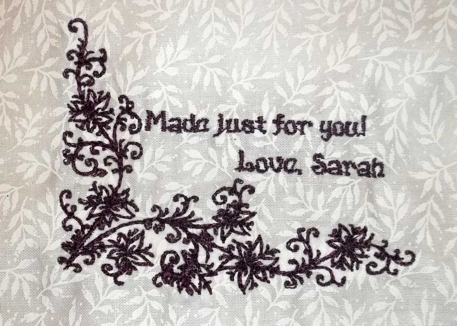 Embroidery nerd flower quilt label machine embroidery Embroidery nerd flower quilt label machine embroidery